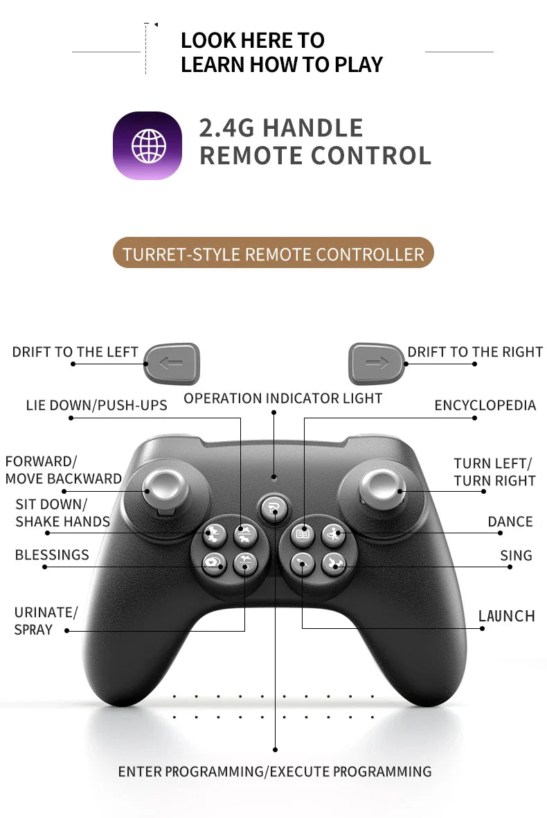 2025 New Intelligent Mechanical Dog With Gesture Induction Can Walk And Sing Dog Spray Control Electric Pet Dog Toys Kids Gifts